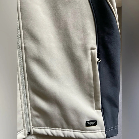Whiteridge Xtreme Series Cream Fleece Golf Short Sleeve full zip jacket Sz S - Picture 4 of 15